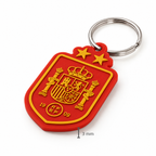 Llavero España Bicampeona – Escudo con 2 Estrellas en Relieve