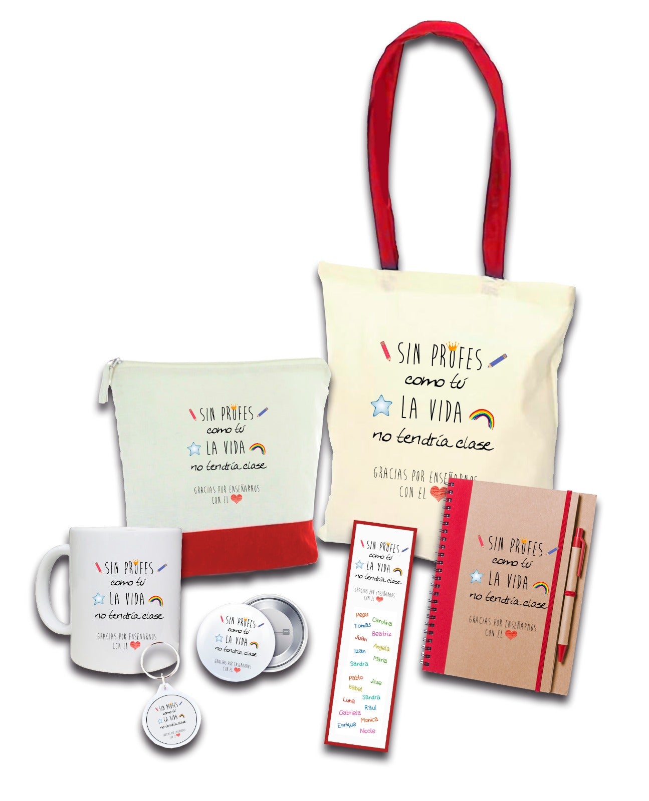 Pack regalo personalizado para profes “Sin profes como tú”