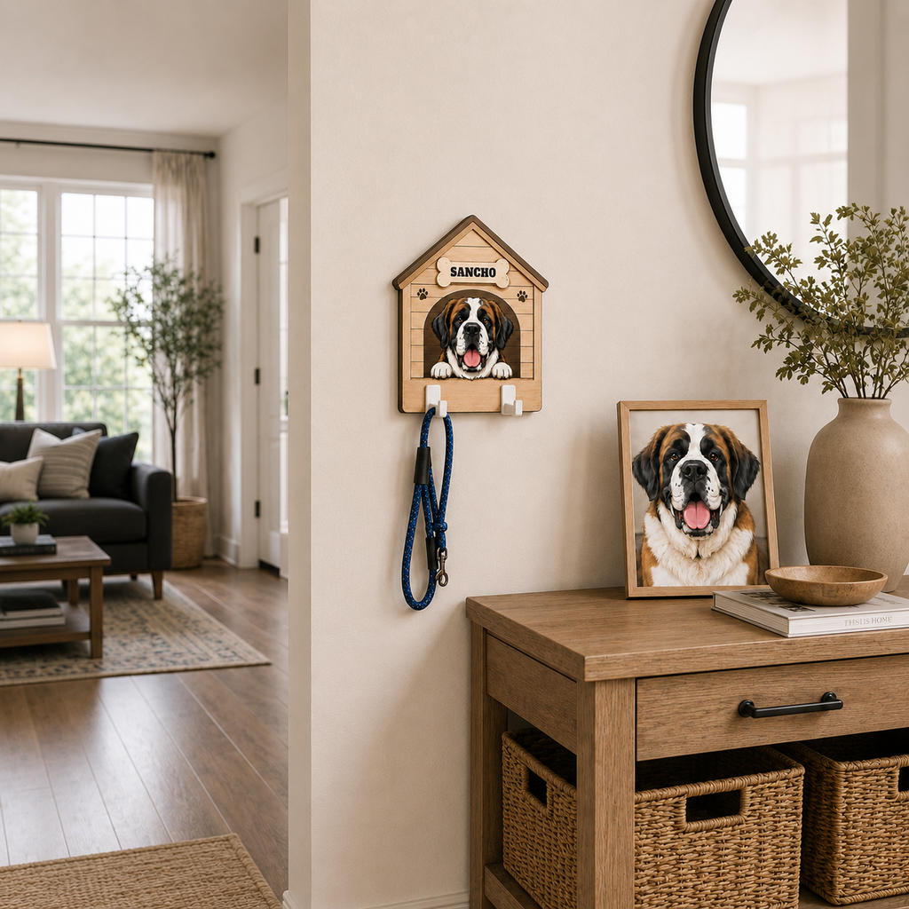 Colgador de Correas Personalizado con tu Mascota