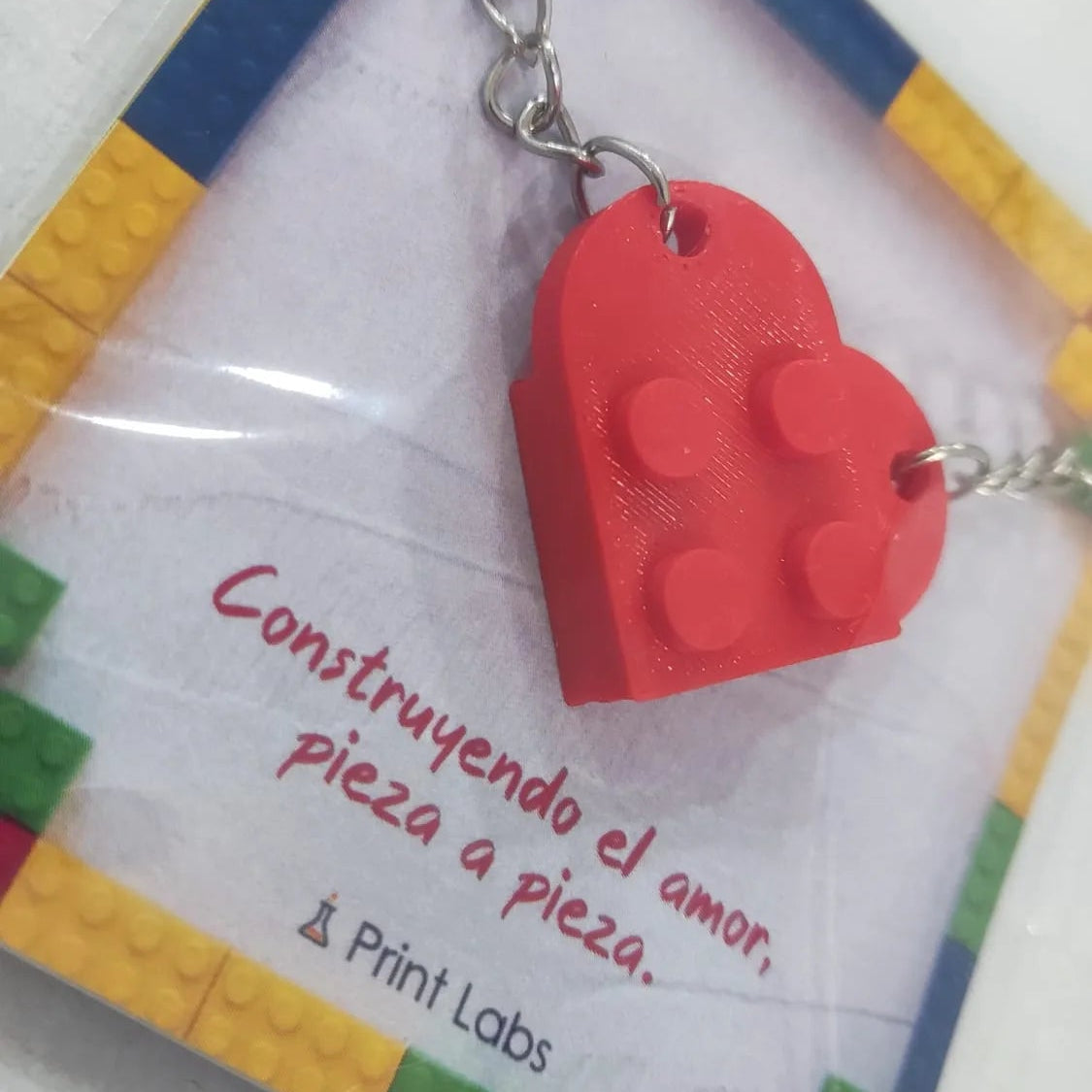 Llavero corazón LEGO