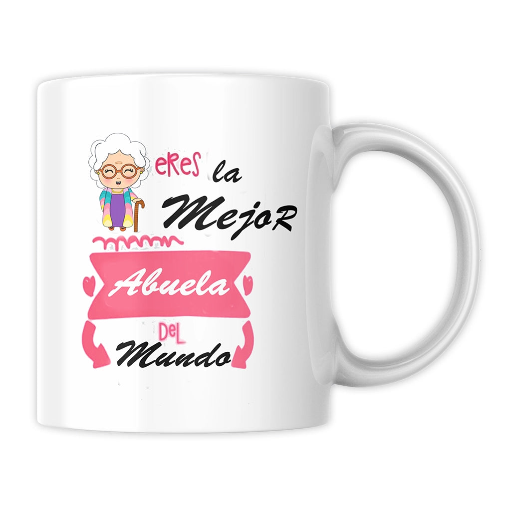 Taza Eres la mejor abuela del mundo