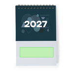 Calendario de sobremesa Ener 2027 personalizado con logo a todo color