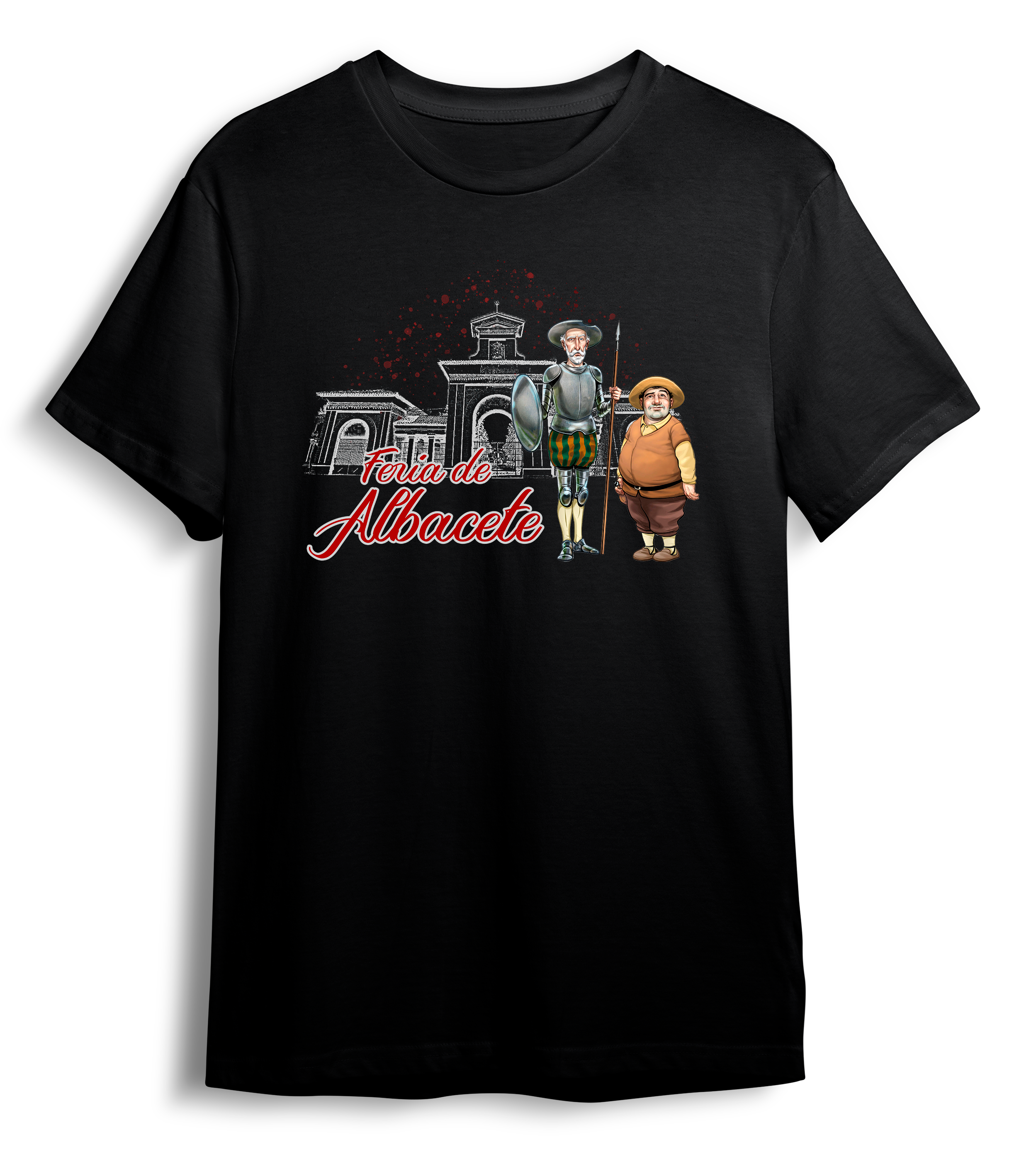 Camiseta Don Quijote y Sancho – Feria de Albacete
