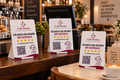 Pack Hostelería · 3 placas de reseñas Google QR + NFC