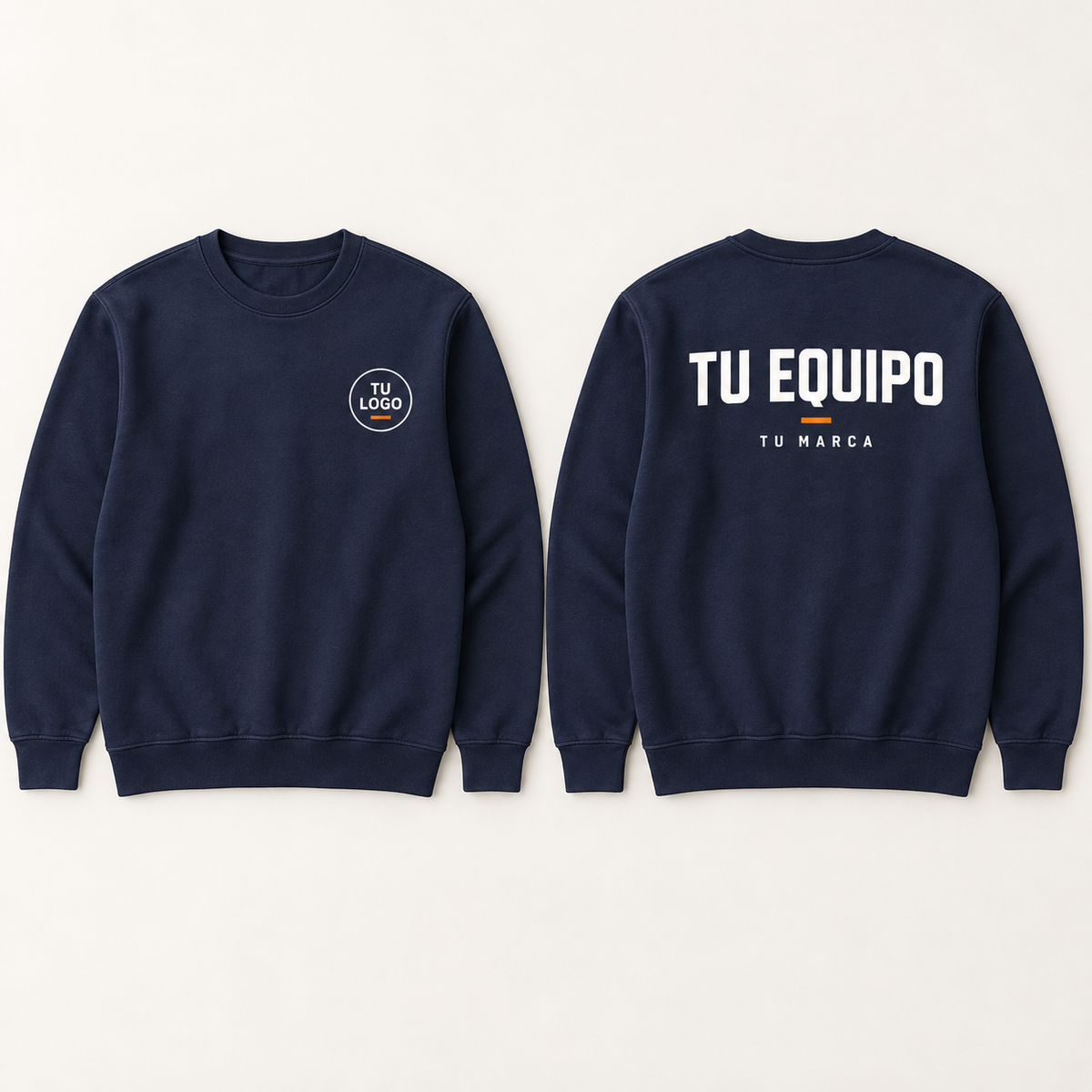 Pack de 10 sudaderas clásicas personalizadas · Tu equipo, tu logo