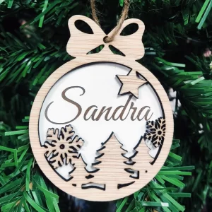 Adorno navidad con nombre