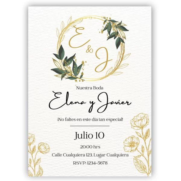 Invitación boda