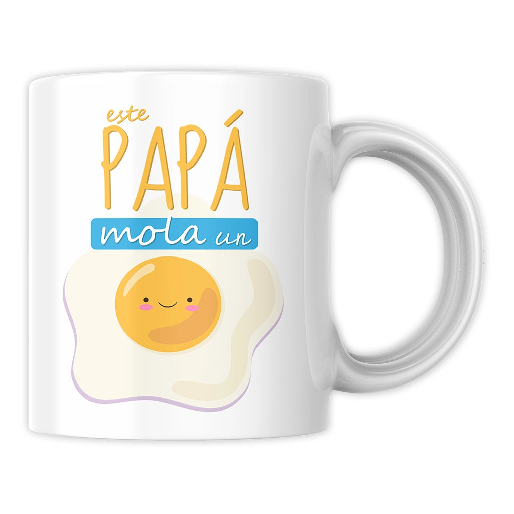 Vista de taza "Este papa mola un huevo"