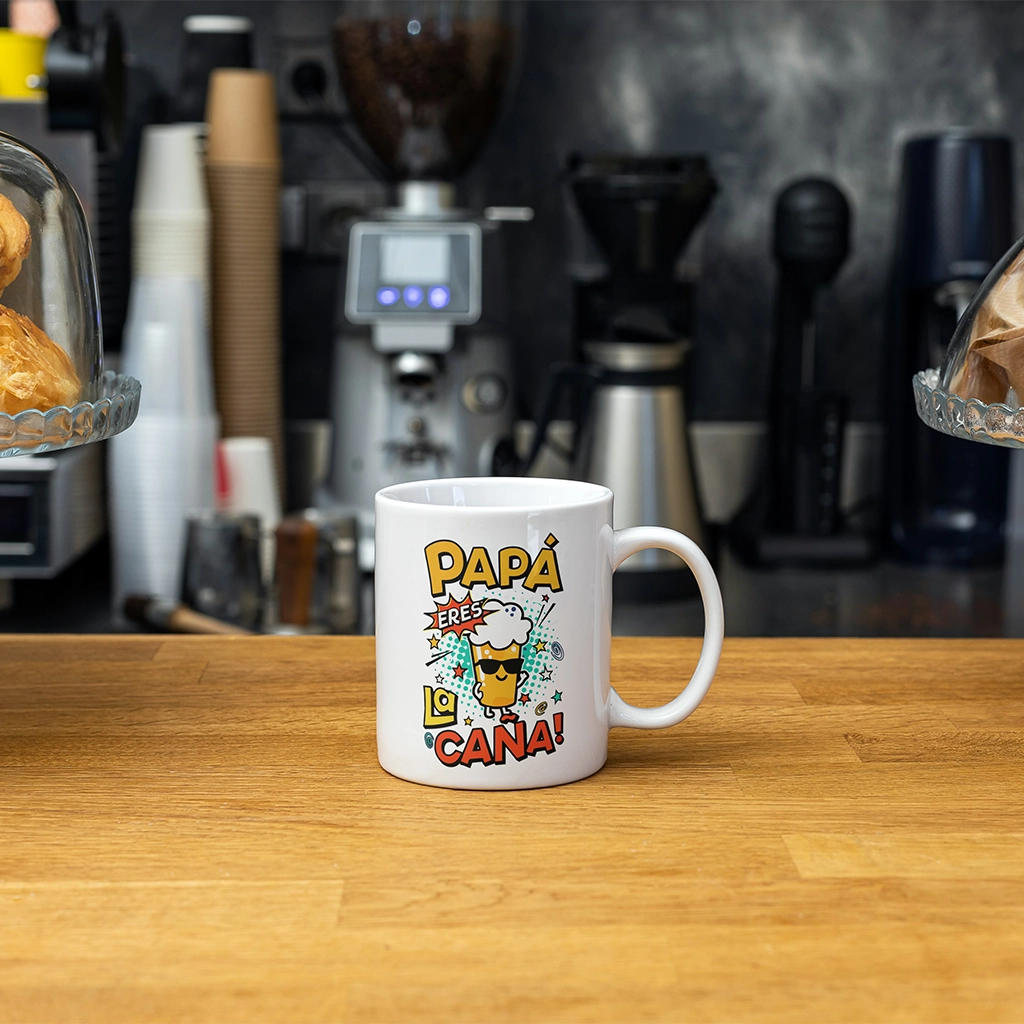 Vista de taza "Papa eres la caña"