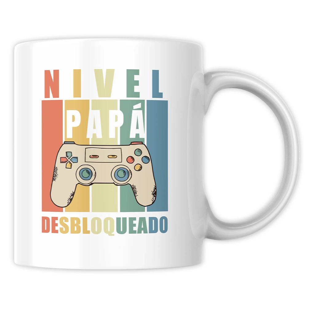 Vista de taza "Nivel papa desbloqueado"