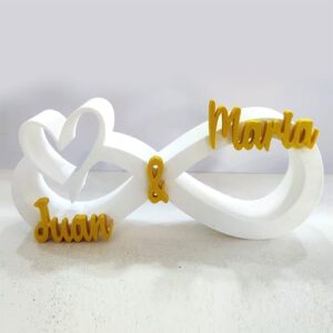 Simbolo Infinito Personalizado con corazón